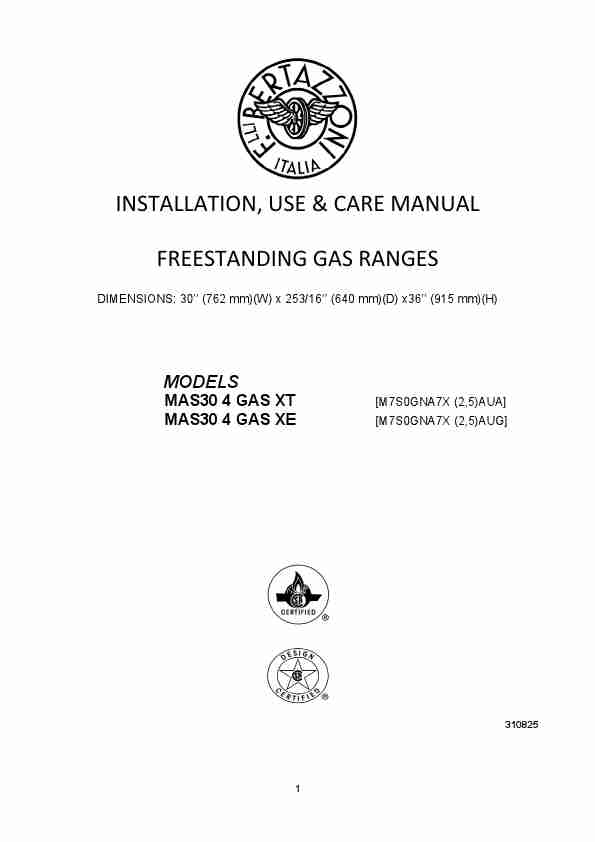 Bertazzoni Range MAS30 4 GAS XE-page_pdf